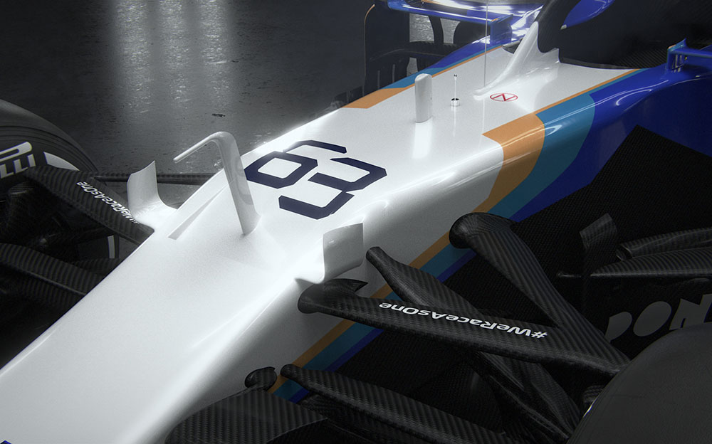ジョージ・ラッセルとニコラス・ラティフィが駆るウィリアムズF1チームの2021年型F1マシン「FW43B」 (9)