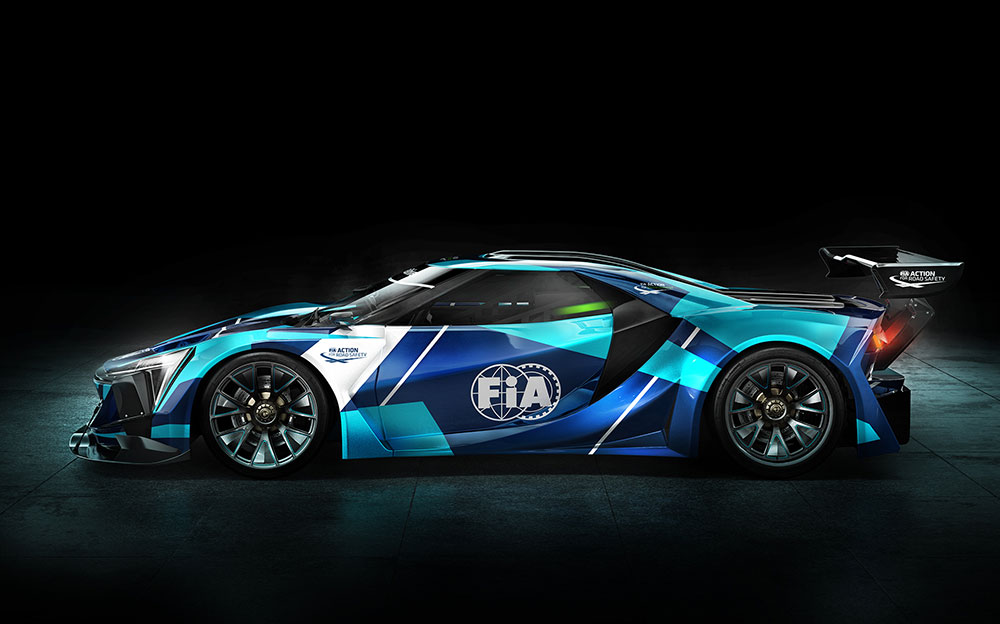 FIA管轄の電動GTチャンピオンシップマシンのレンダリングイメージ (2)