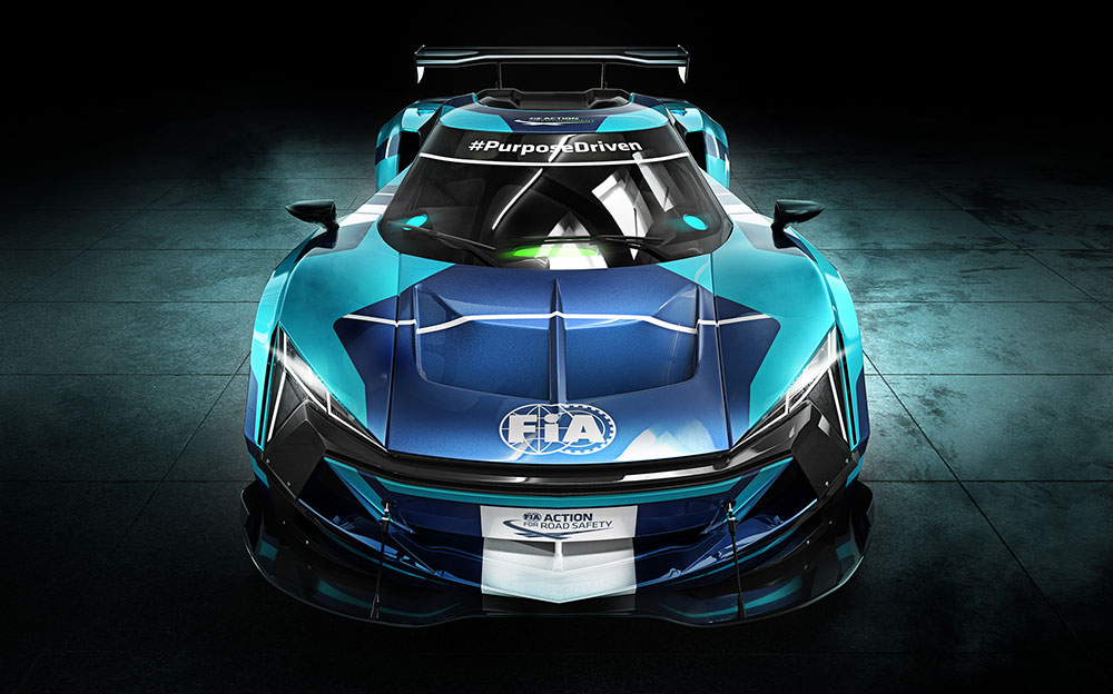 FIA管轄の電動GTチャンピオンシップマシンのレンダリングイメージ (3)