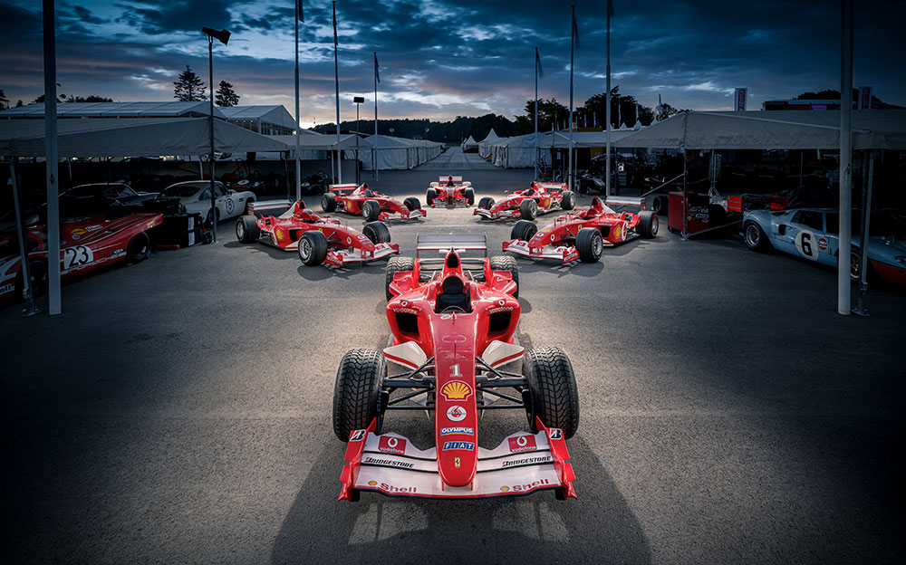 歴代のフェラーリF1マシン、2019年グッドウッド・フェスティバル・オブ・スピード