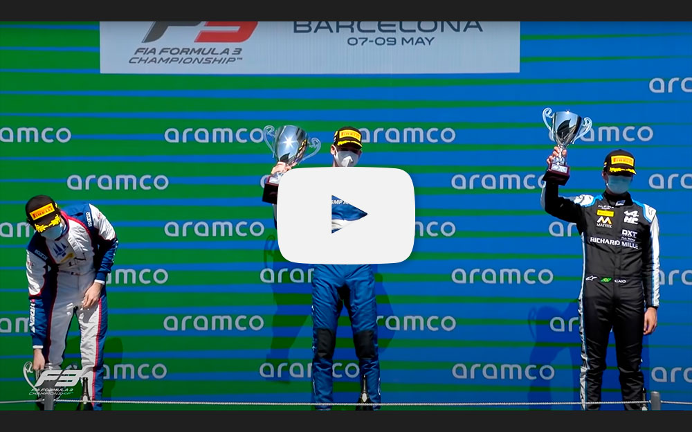 2021年5月8日のFIA-F3選手権開幕バルセロナのレース1ハイライト動画