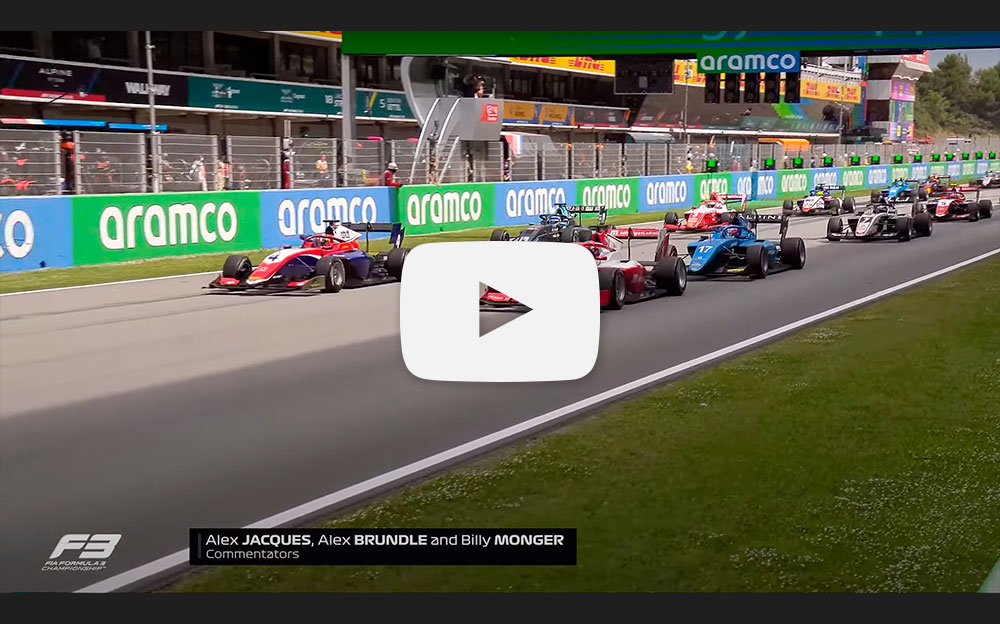 2021年5月9日FIA-F3選手権バルセロナのレース3ハイライト動画