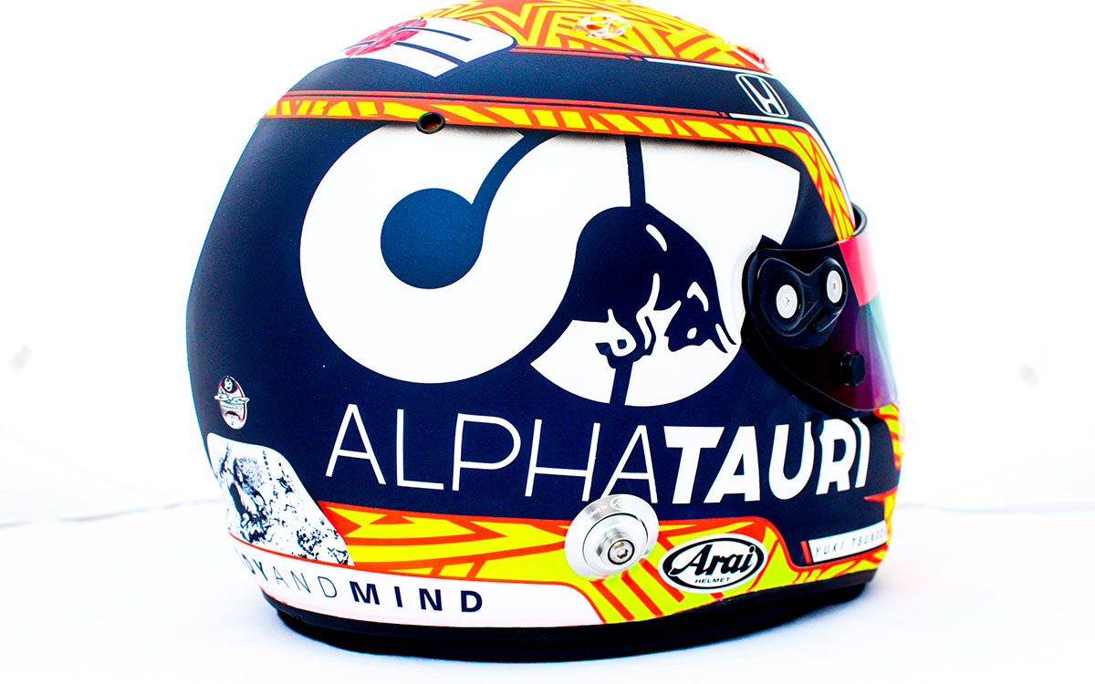 故アントワーヌ・ユベールを偲ぶ角田裕毅の2021年F1ベルギーGP仕様のスペシャルヘルメット (2)