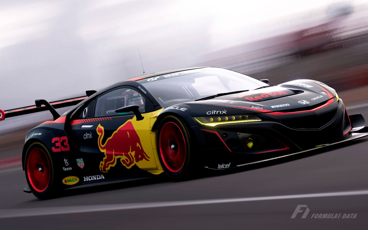 グランツーリスモSPORTで打倒F1ドライバー「Red Bull Beat The Pro 2021」で使用されるHonda NSX Gr.3 (2)