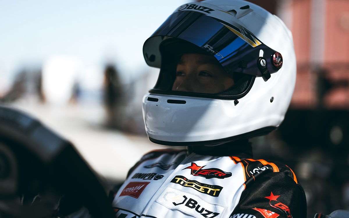 2021年CIK-FIAカート世界選手権OKジュニア・クラスのチャンピオンに輝いた中村紀庵 (1)