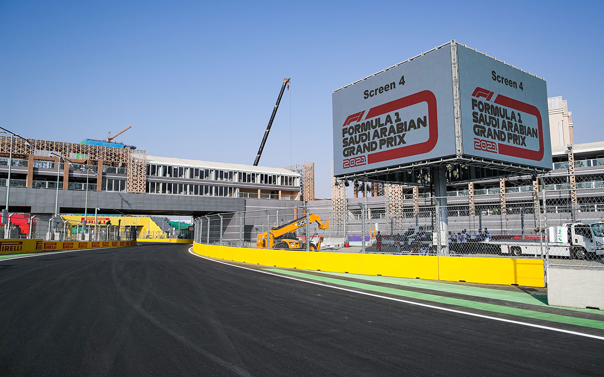 F1サウジアラビアGPの舞台ジェッダ市街地コースの風景、2021年12月2日 (18)