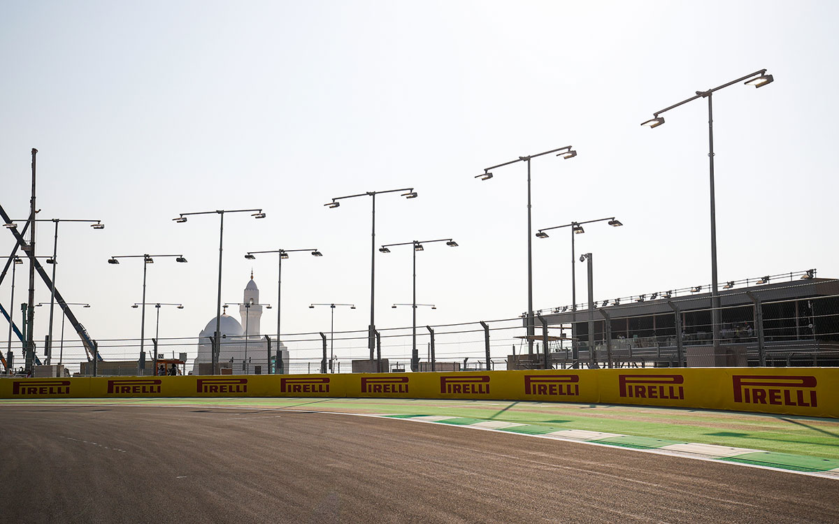 F1サウジアラビアGPの舞台ジェッダ市街地コースの風景、2021年12月2日 (1)