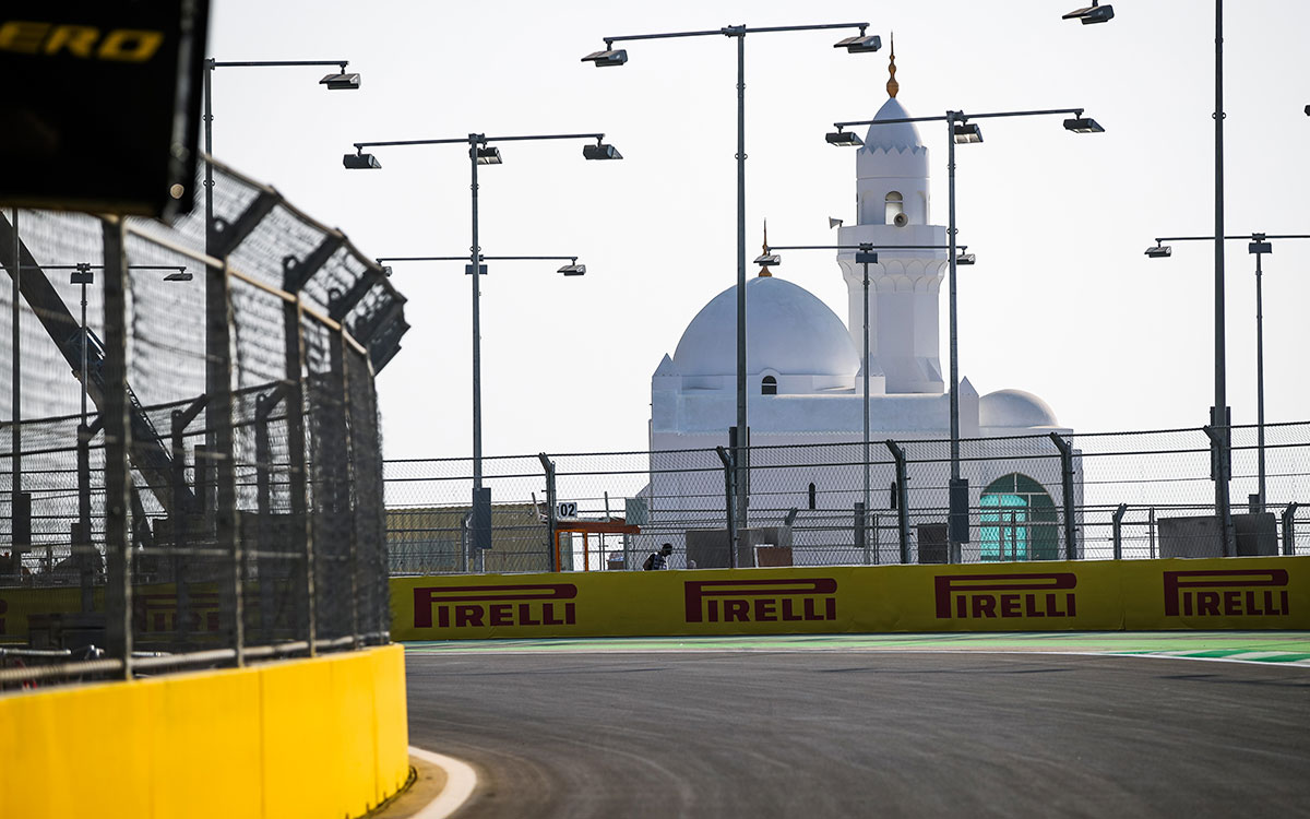 F1サウジアラビアGPの舞台ジェッダ市街地コースの風景、2021年12月2日 (2)