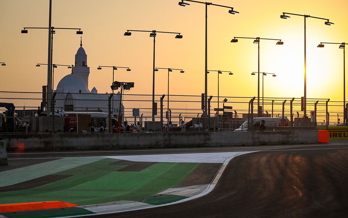 F1サウジアラビアGPの舞台ジェッダ市街地コースの風景、2021年12月2日 (5)