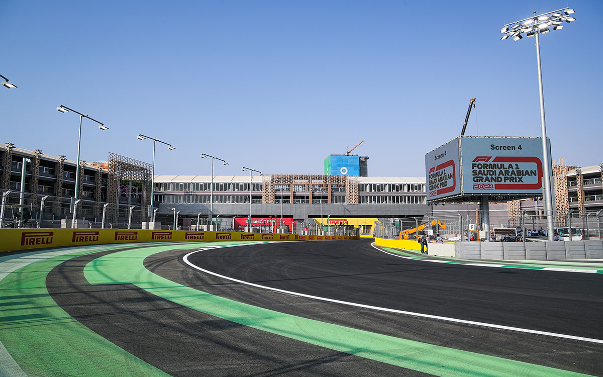 F1サウジアラビアGPの舞台ジェッダ市街地コースの風景、2021年12月2日 (9)