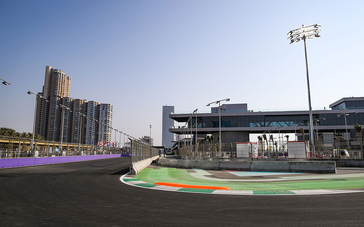 F1サウジアラビアGPの舞台ジェッダ市街地コースの風景、2021年12月2日 (11)