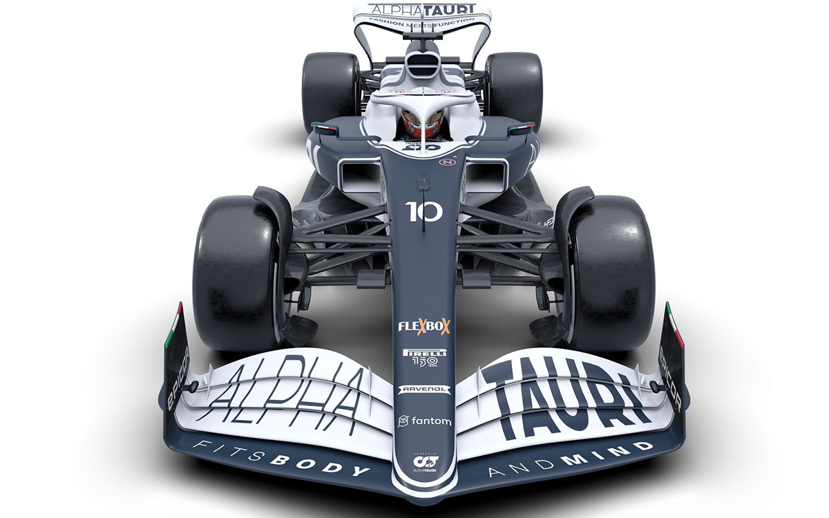 スクーデリア・アルファタウリの2022年型F1マシン「AT03」のレンダリングイメージ (2)
