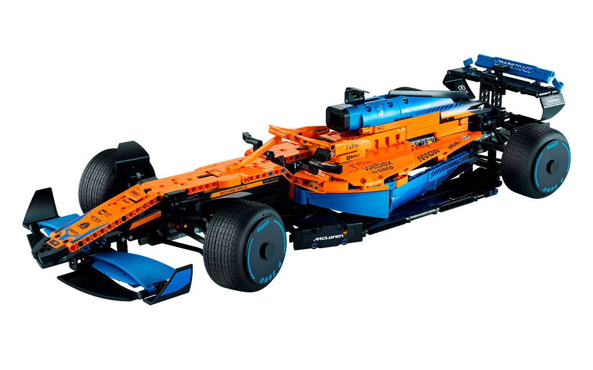 2022年型「MCL36」のデザインを表現したレゴ・テクニック・マクラーレン・フォーミュラ1レースカー