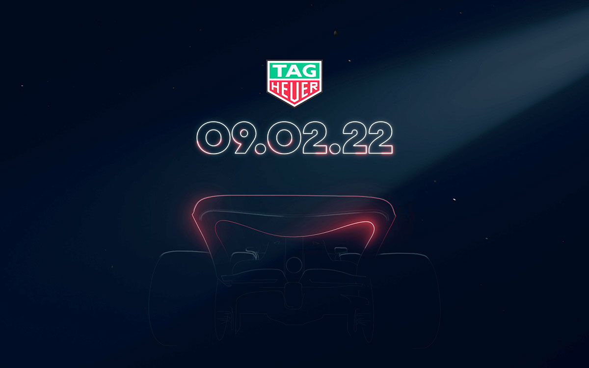 2022年2月9日に公開されるレッドブル・レーシングの最新F1マシン「RB18」のティザー