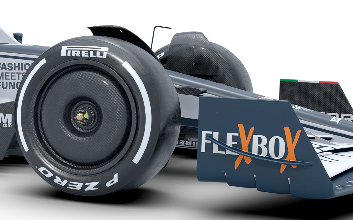 ホイールカバーとフロントウイング翼端板、スクーデリア・アルファタウリの2022年型F1マシン「AT03」の細部レンダリング
