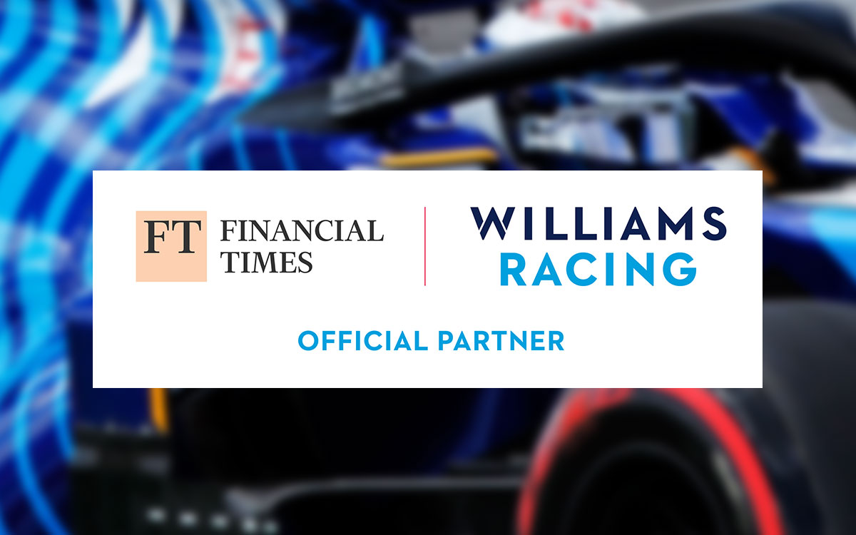 フィナンシャル・タイムズとウィリアムズF1チームのロゴ