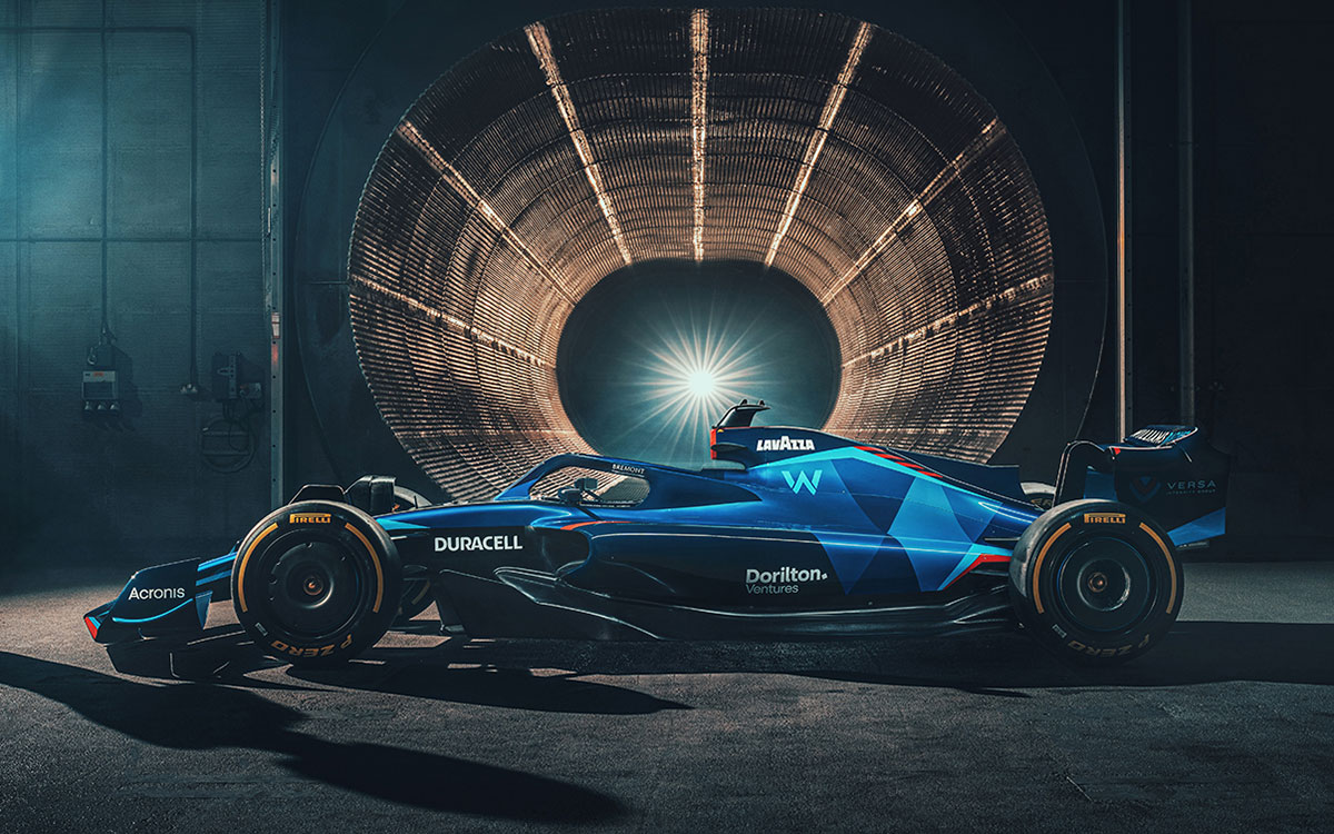 ウィリアムズの2022年型F1マシン「FW44」のレンダリングイメージ全体像 (4)