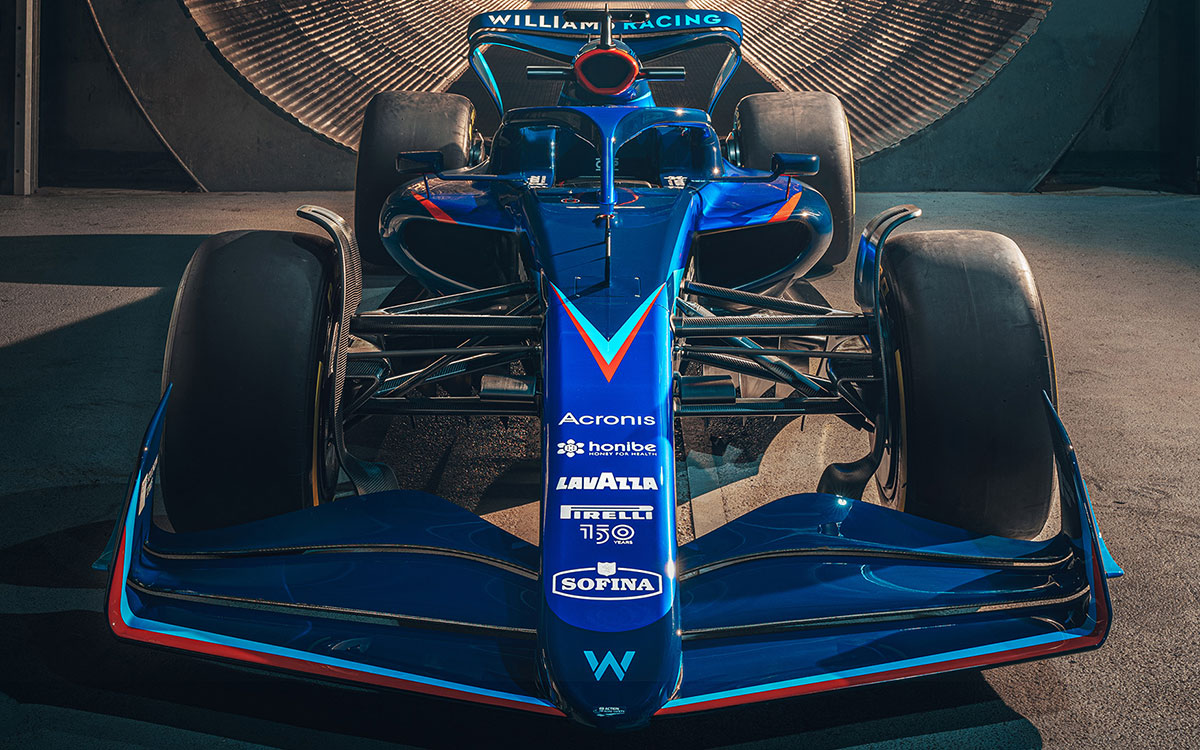 ウィリアムズの2022年型F1マシン「FW44」のレンダリングイメージ全体像 (3)