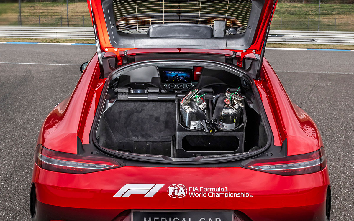 2022年のFIA-F1世界選手権にセーフティーカーとして供給されるメルセデスAMG GTブラックシリーズ (5)