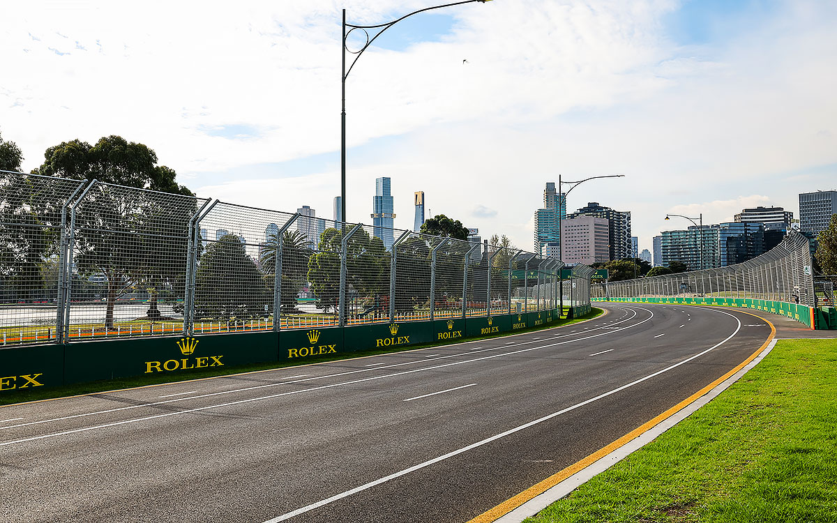 改修されたアルバート・パーク・サーキットの旧ターン9、2022年4月7日F1オーストラリアGP