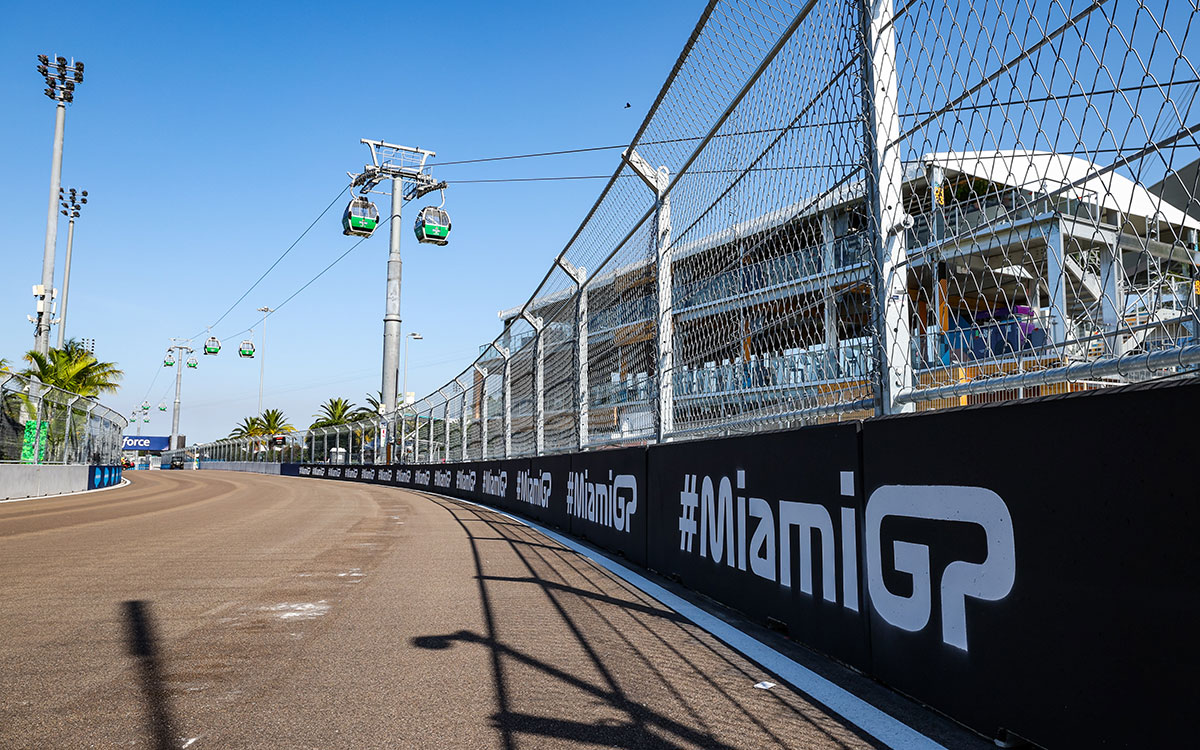 マイアミ・インターナショナル・オートドローム (F1マイアミGP）にあるゴンドラリフト、2022年5月5日