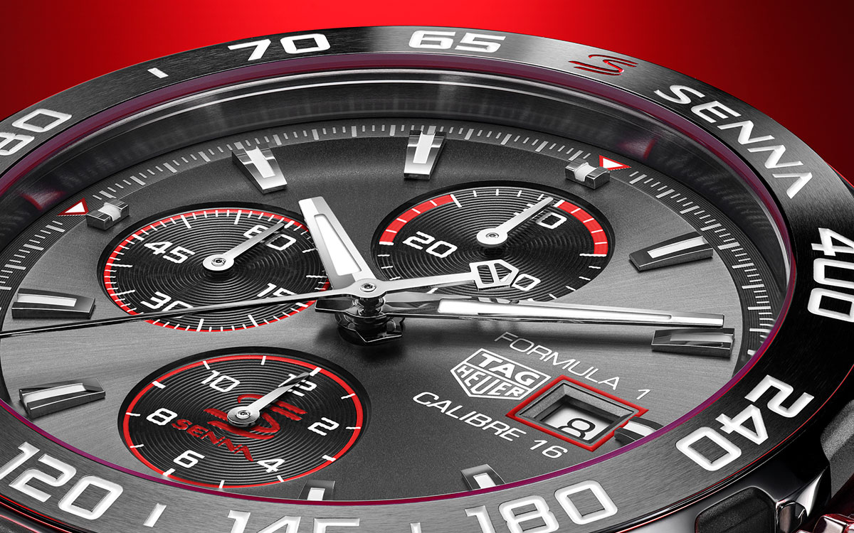 スイスの高級時計ブランド「タグ・ホイヤー」が故アイルトン・セナに敬意を表した新作「フォーミュラ1・キャリバー16・クロノグラフ・アイルトン・セナ・スペシャルエディション」 (5)