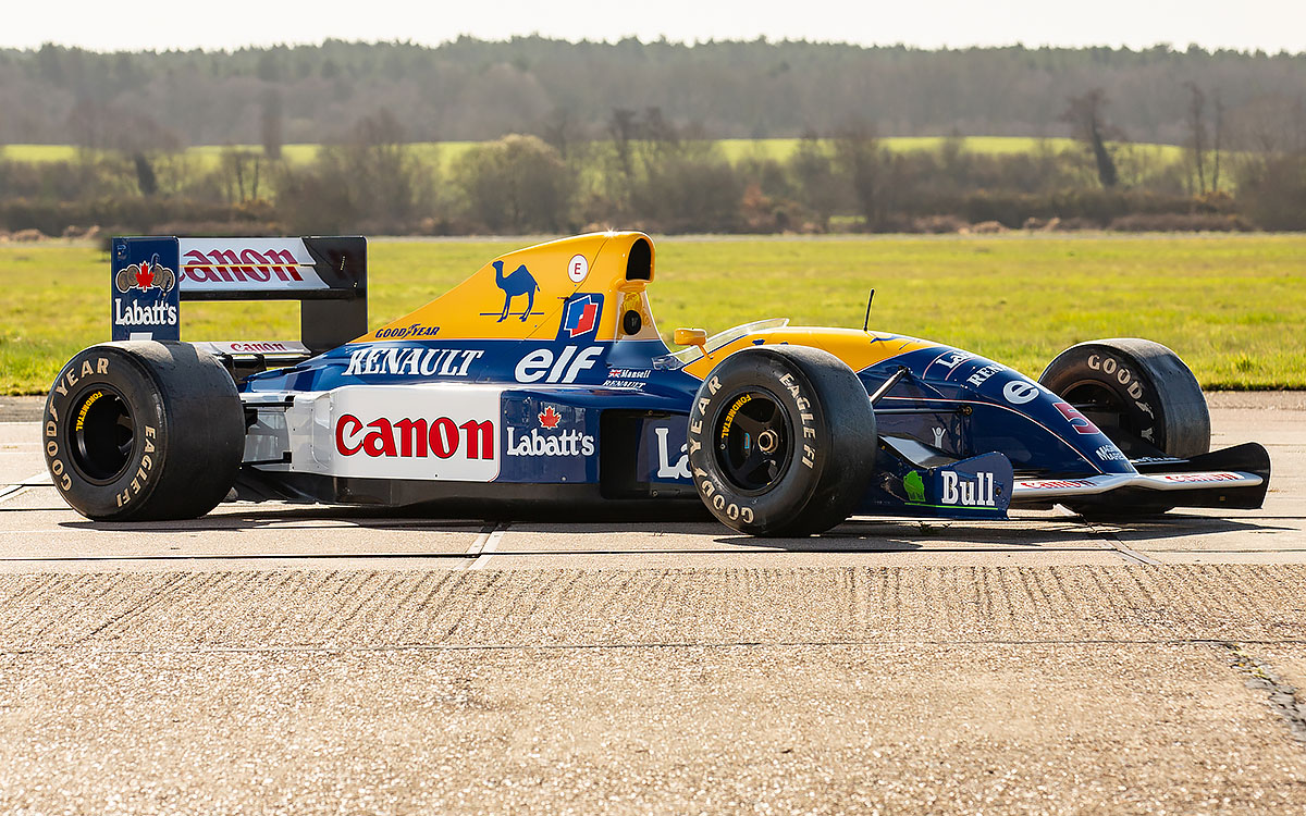 ナイジェル・マンセルがドライブ、所有していた199年のウィリアムズF1