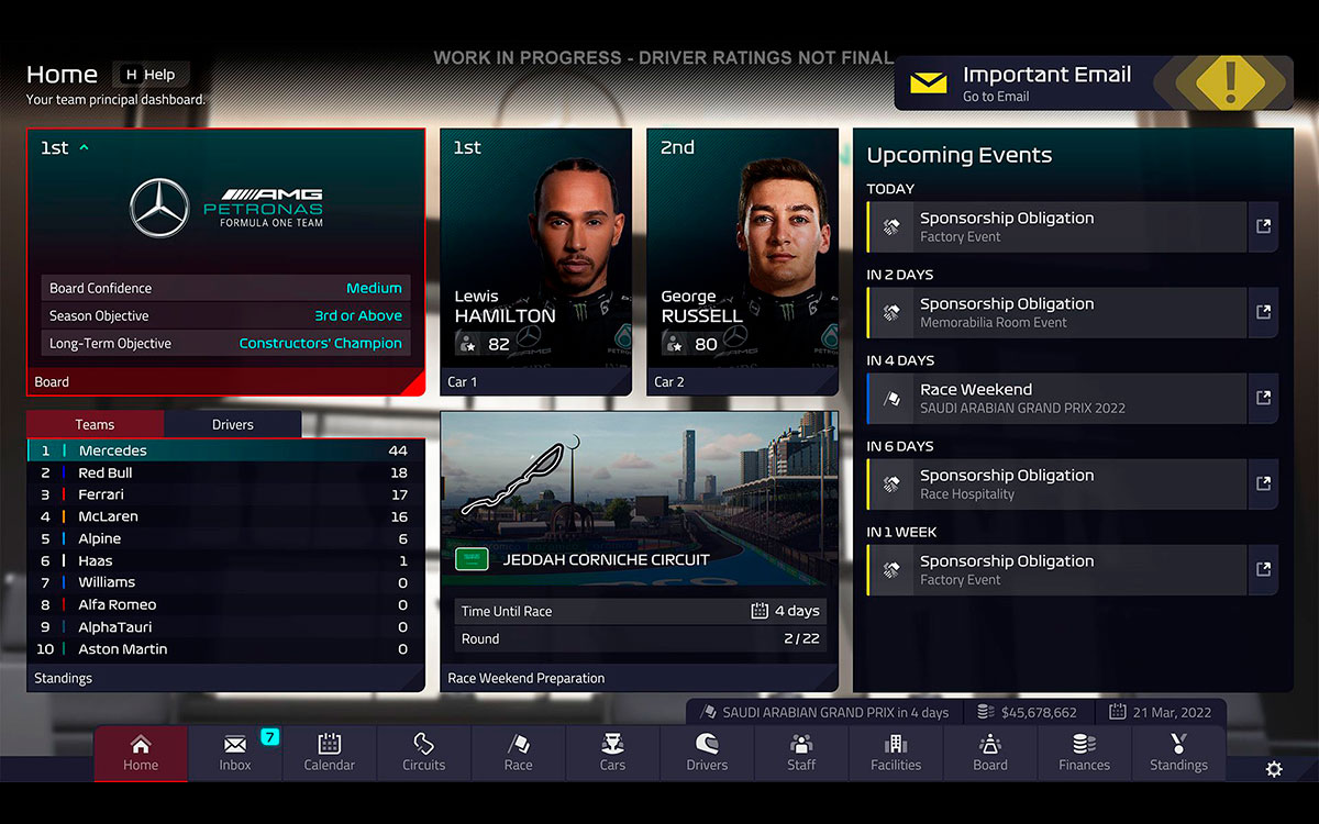 フォーミュラ1公認のシミュレーションゲーム「F1マネージャー2022（F1 Manager 2022）」の開発モデル (5)