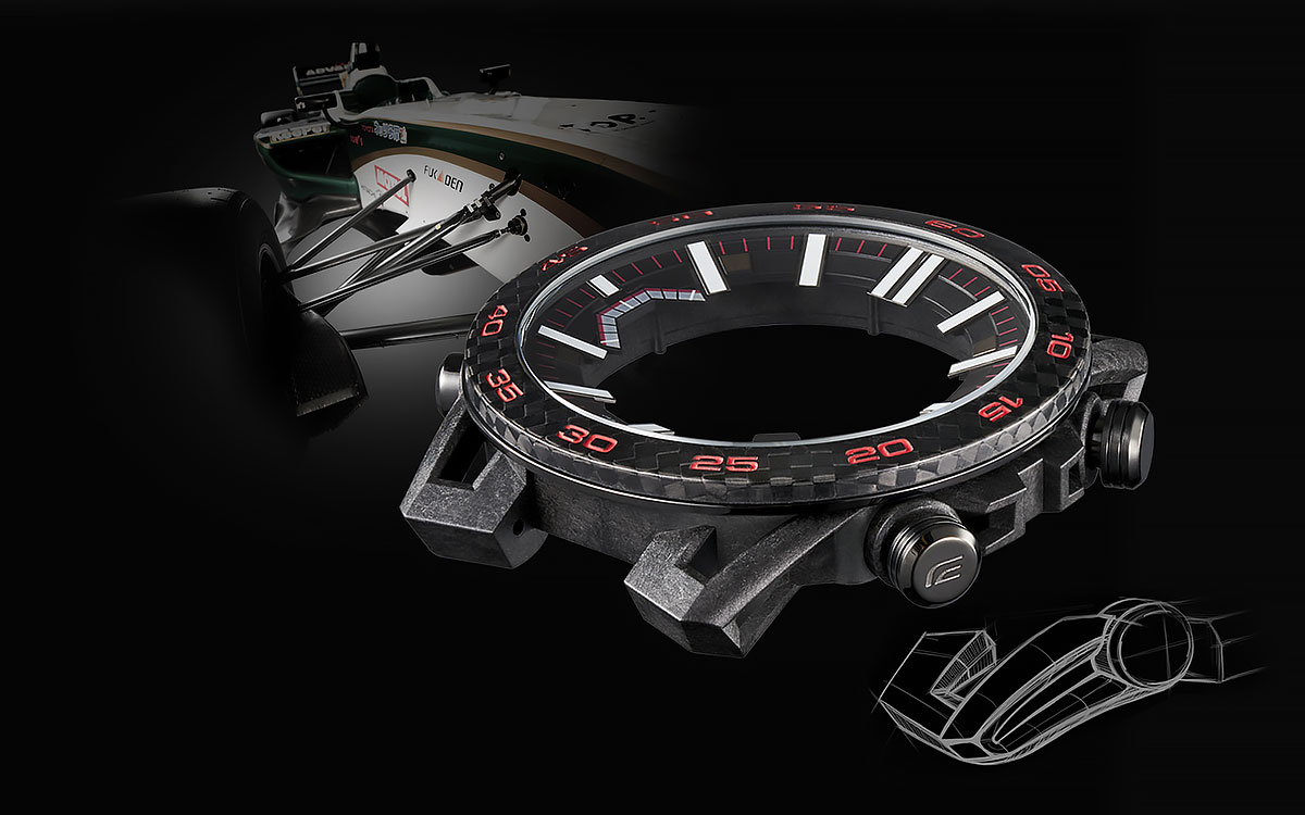 ダブルウィッシュボーン式サスペンションから着想を得たカシオ計算機「EDIFICE」の新作腕時計、SOSPENSIONE「ECB-2000」 (1)