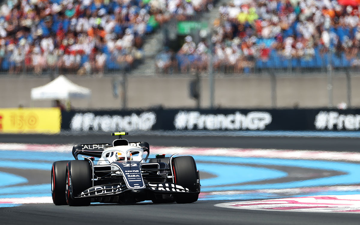 ポール・リカール・サーキットを周回する角田裕毅（アルファタウリ）、2022年7月22日F1フランスGP FP3