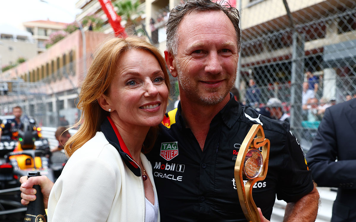 レッドブルのクリスチャン・ホーナー代表と妻のジェリ・ハリウェル、2022年5月30日F1モナコGP