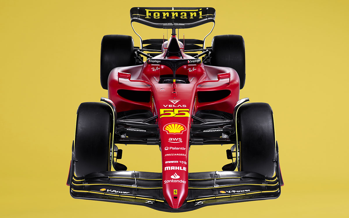 モンツァ・サーキット100周年を祝うカナリアイエローが施されたスペシャルカラーのフェラーリ2022年型F1マシン「F1-75」 (6)