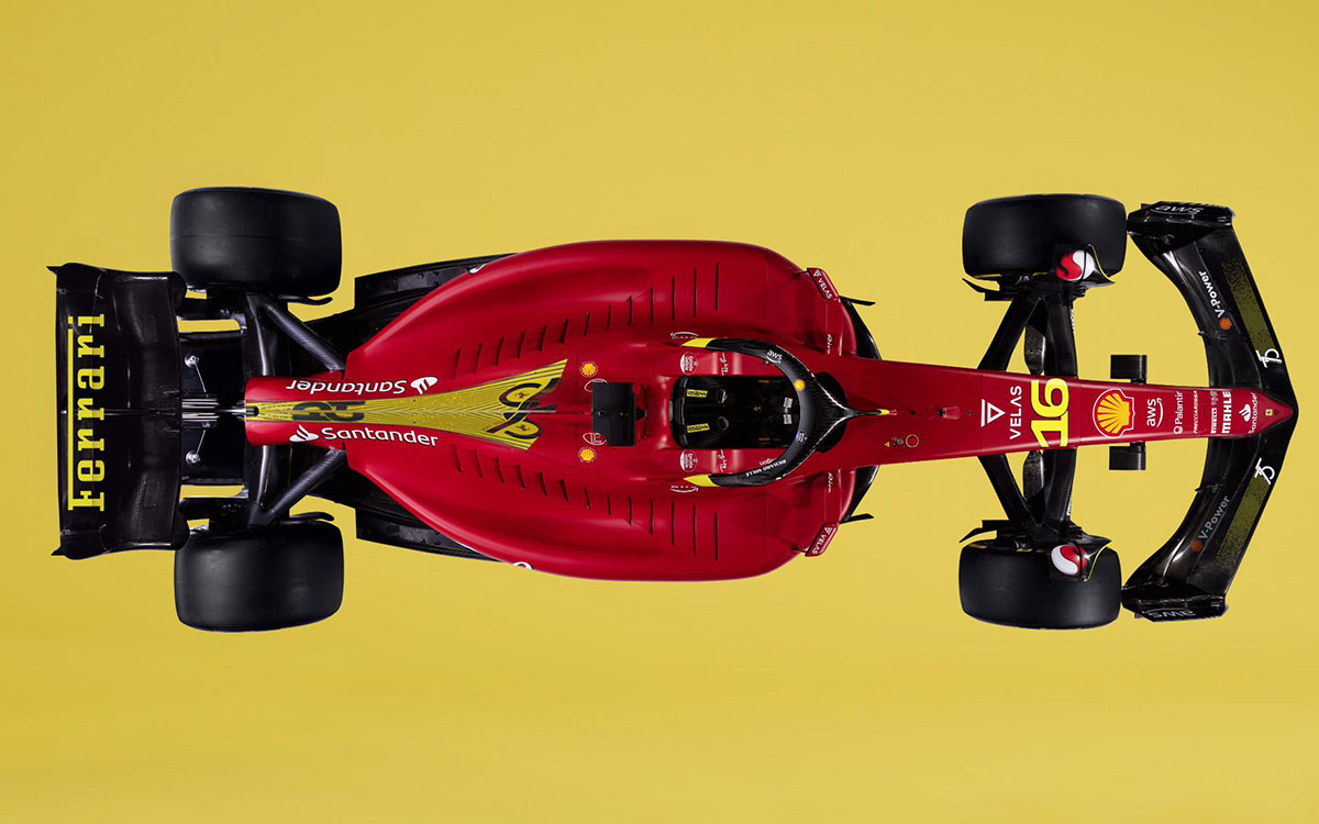 モンツァ・サーキット100周年を祝うカナリアイエローが施されたスペシャルカラーのフェラーリ2022年型F1マシン「F1-75」 (4)