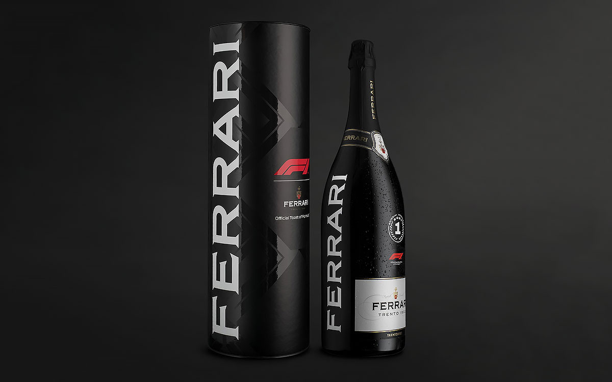 F1の表彰台セレモニーで使われているイタリアのワイナリー「FERRARI TRENTO（フェッラーリ・トレント）」のセレブレーションボトル（3000ml）