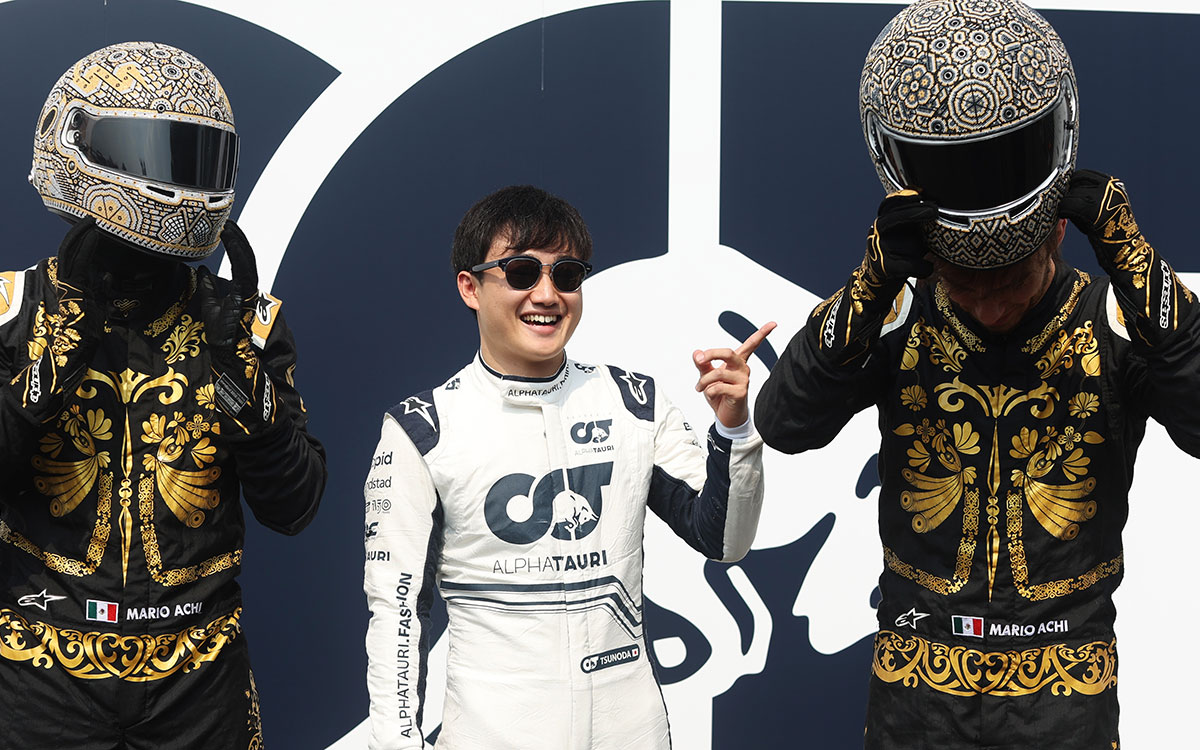 匂いだけでチームメイトのピエール・ガスリーを判別する角田裕毅（アルファタウリ）、2022年10月27日F1メキシコGP (1)