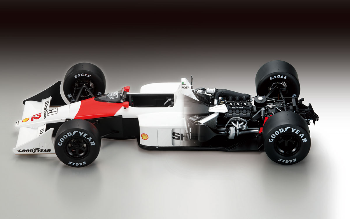8分の1スケールで組み立てるディアゴスティーニの1988年型F1マシン「マクラーレン・ホンダMP4-4」完成版