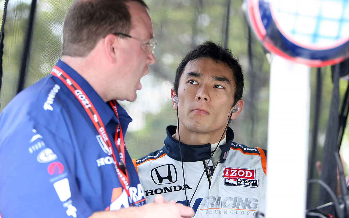 佐藤琢磨（KVレーシング）、2010年3月14日のインディカー・シリーズ開幕サンパウロ予選にて