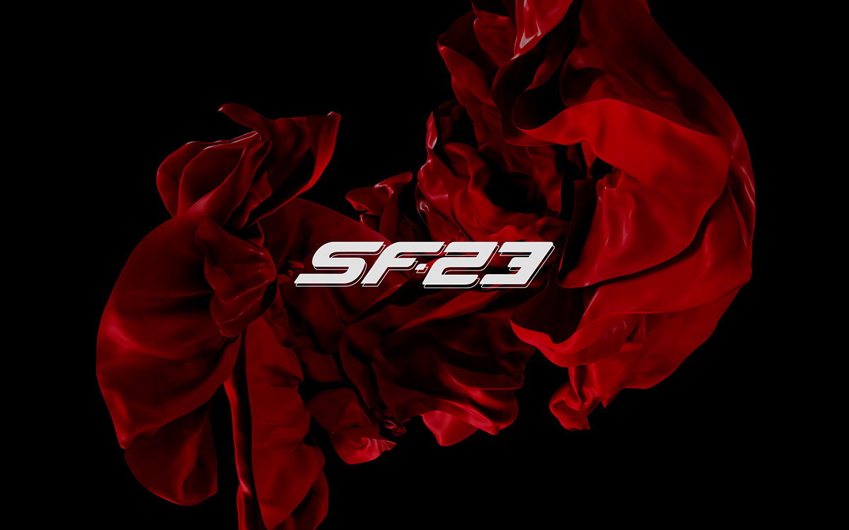 2023年型F1マシン「SF-23」の命名を告知するスクーデリア・フェラーリのグラフィック