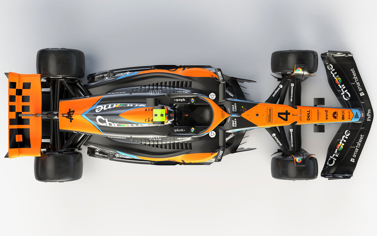 マクラーレンの2023年型F1マシン「MCL36」のレンダリングイメージ、2023年2月13日 (3)