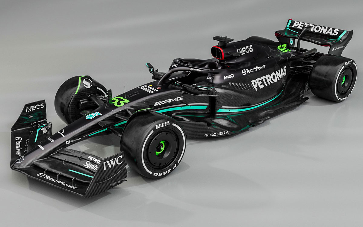 メルセデスの2023年型F1マシン「W14」 (1)