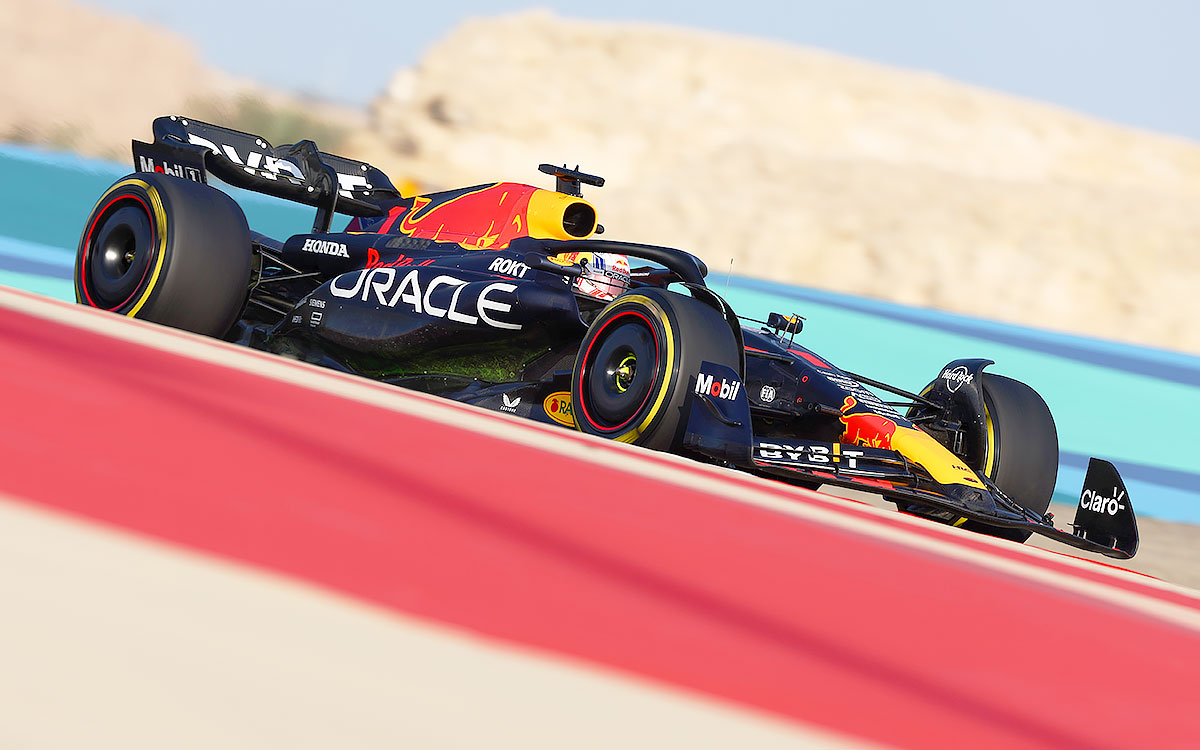 マックス・フェルスタッペン駆るレッドブルの2023年型F1マシン「RB19」、2023年2月23日F1プレシーズンテスト (4)