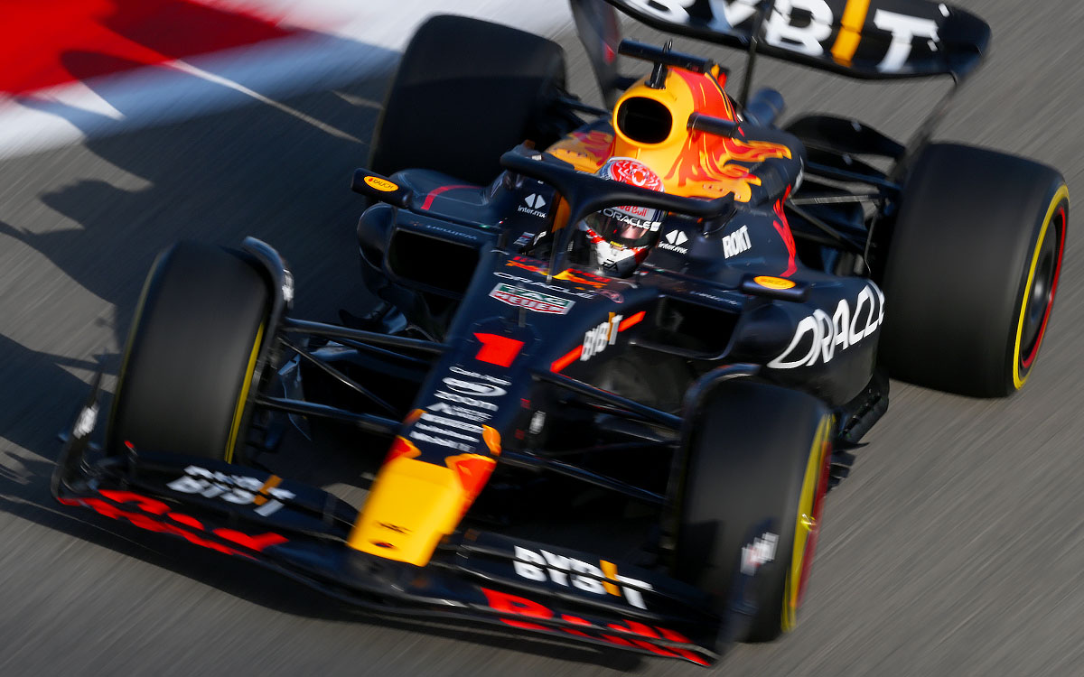 マックス・フェルスタッペン駆るレッドブルの2023年型F1マシン「RB19」、2023年2月23日F1プレシーズンテスト (1)