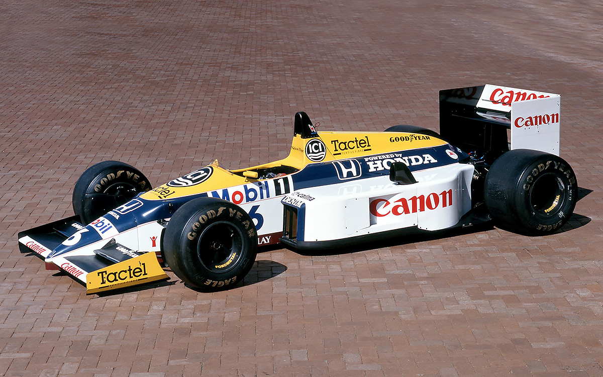 1986年型F1マシンのウィリアムズ・ホンダFW11、2005年