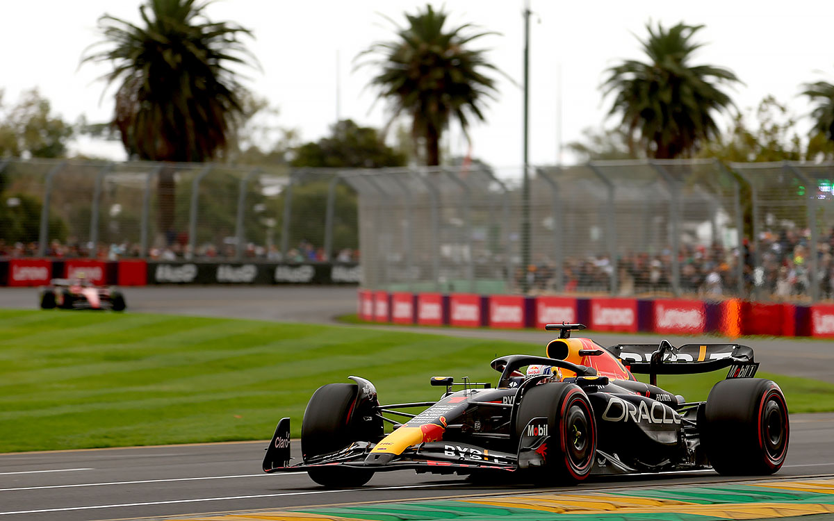 アルバート・パーク・サーキットを周回するマックス・フェルスタッペン（レッドブル）、2023年4月1日F1オーストラリアGP FP3にて