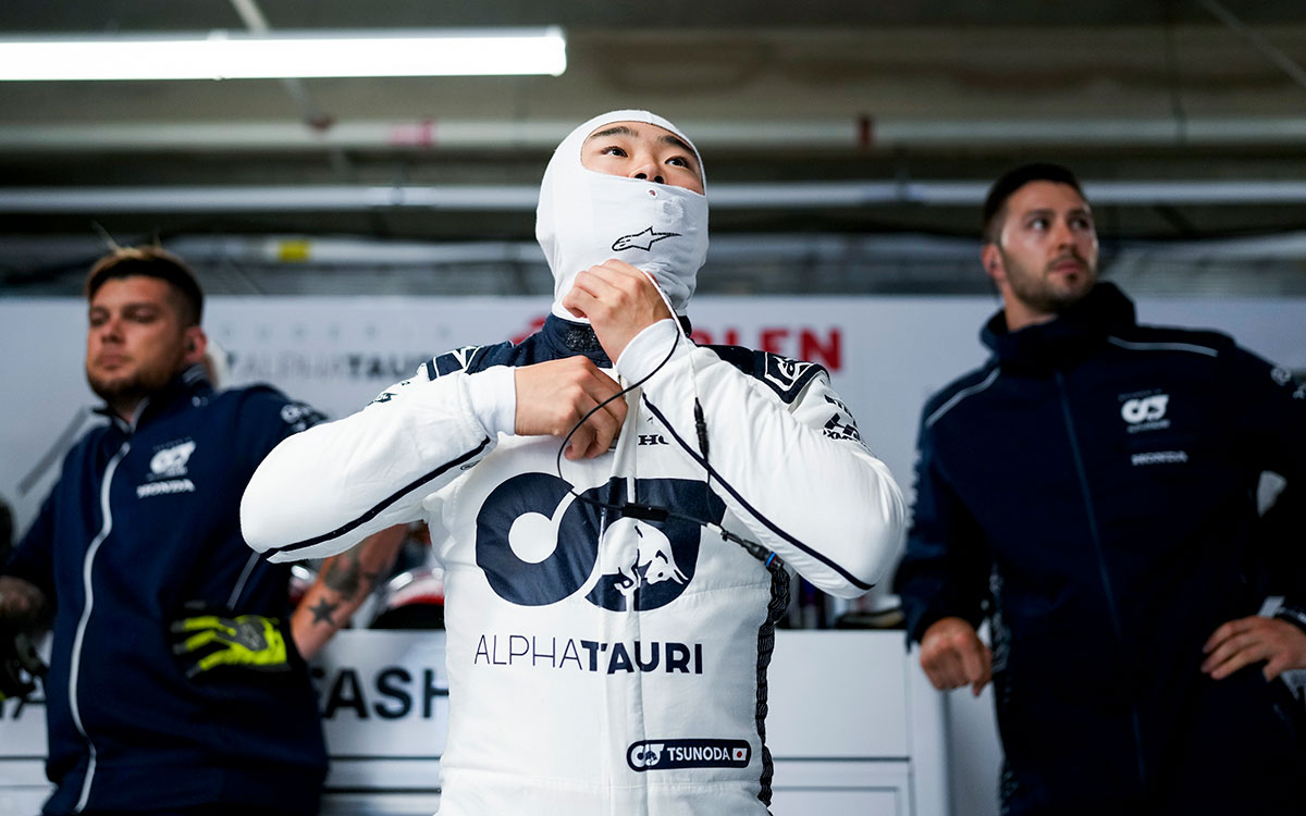 予選に向けて準備を整える角田裕毅（アルファタウリ）、2023年6月17日F1カナダGP