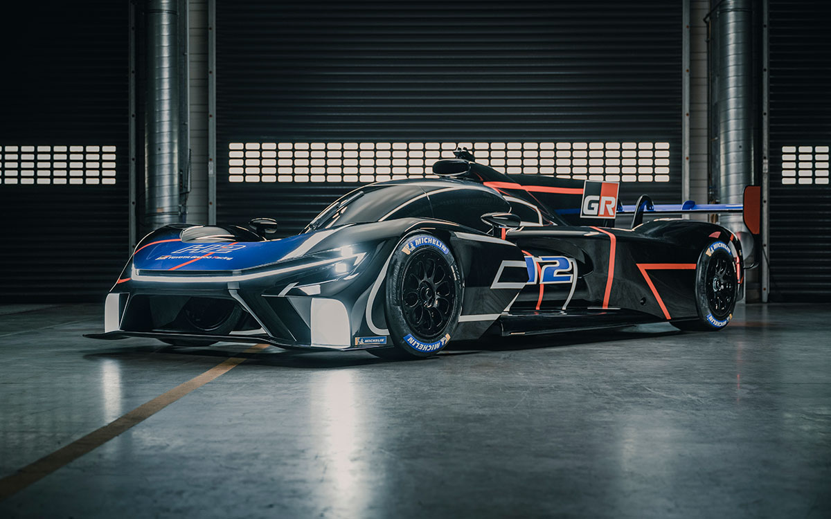 将来的なル・マン24時間レース参戦を見据えたトヨタの水素エンジンコンセプトカー「GR H2 Racing Concept」、2023年6月9日 (3)