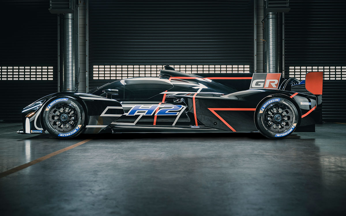 将来的なル・マン24時間レース参戦を見据えたトヨタの水素エンジンコンセプトカー「GR H2 Racing Concept」、2023年6月9日 (4)