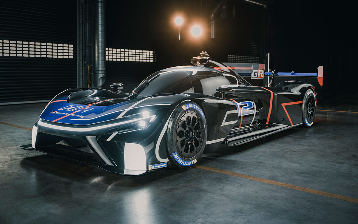 将来的なル・マン24時間レース参戦を見据えたトヨタの水素エンジンコンセプトカー「GR H2 Racing Concept」、2023年6月9日 (5)