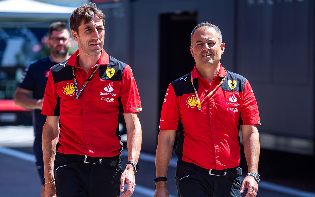 フェラーリのスポーティング・ディレクターに就任したディエゴ・イオベールノとコース・エンジニアリング責任者のマッテオ・トッニナーリ、2023年F1