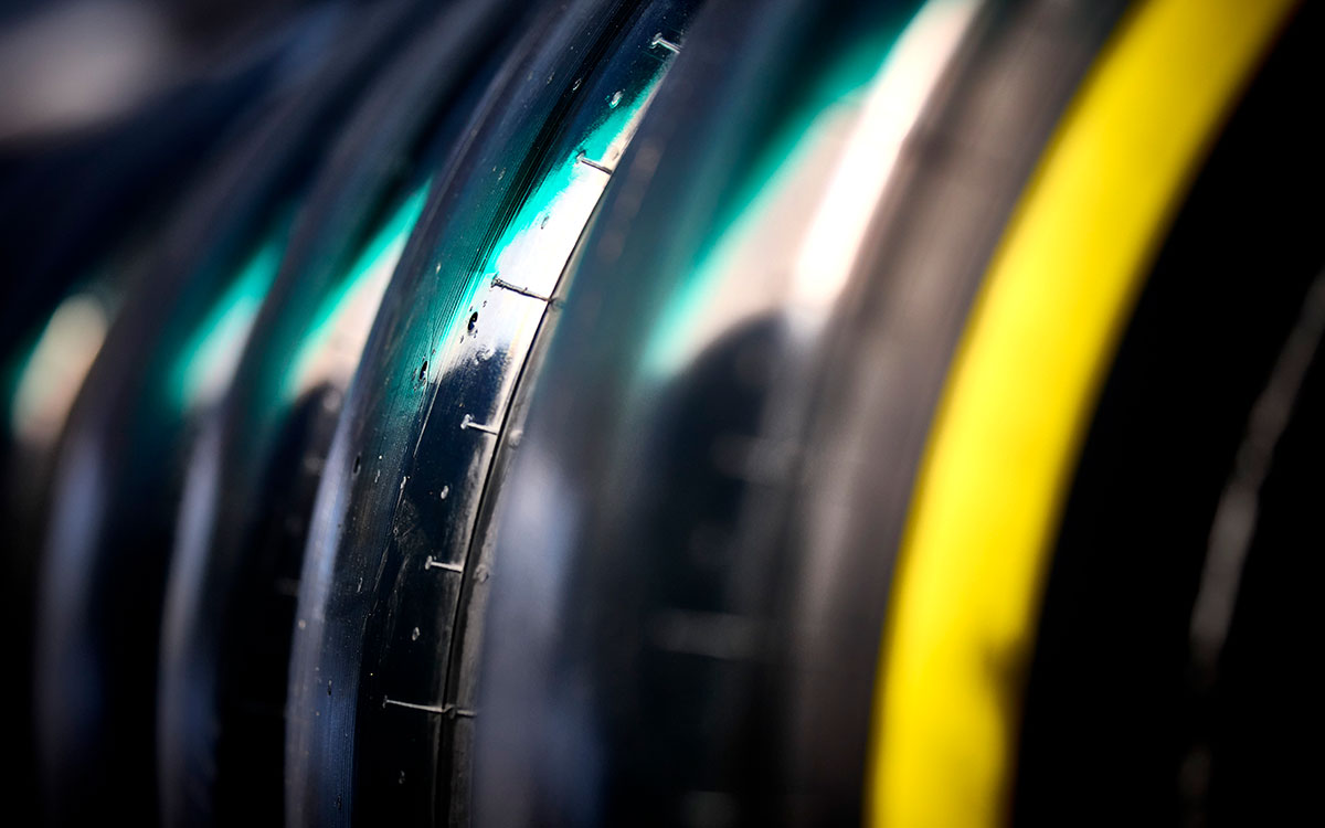 ピレリ製F1タイヤの表面詳細、2023年6月29日F1オーストリアGPにて
